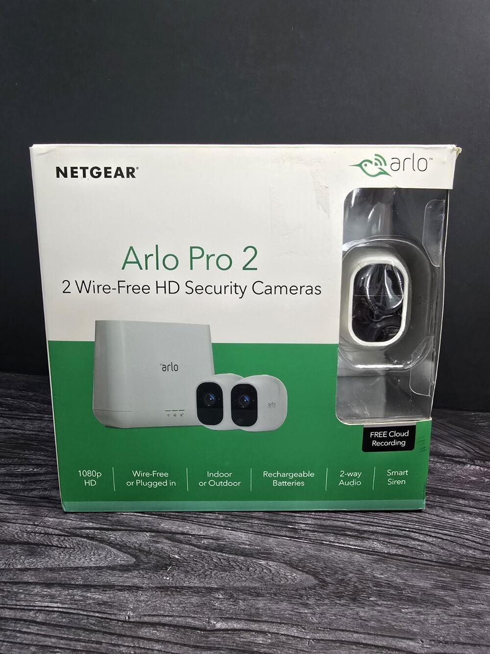 NETGEAR Arlo Pro 2 VMS4230P 2-Camera Wire-Free HD Security System Preowned